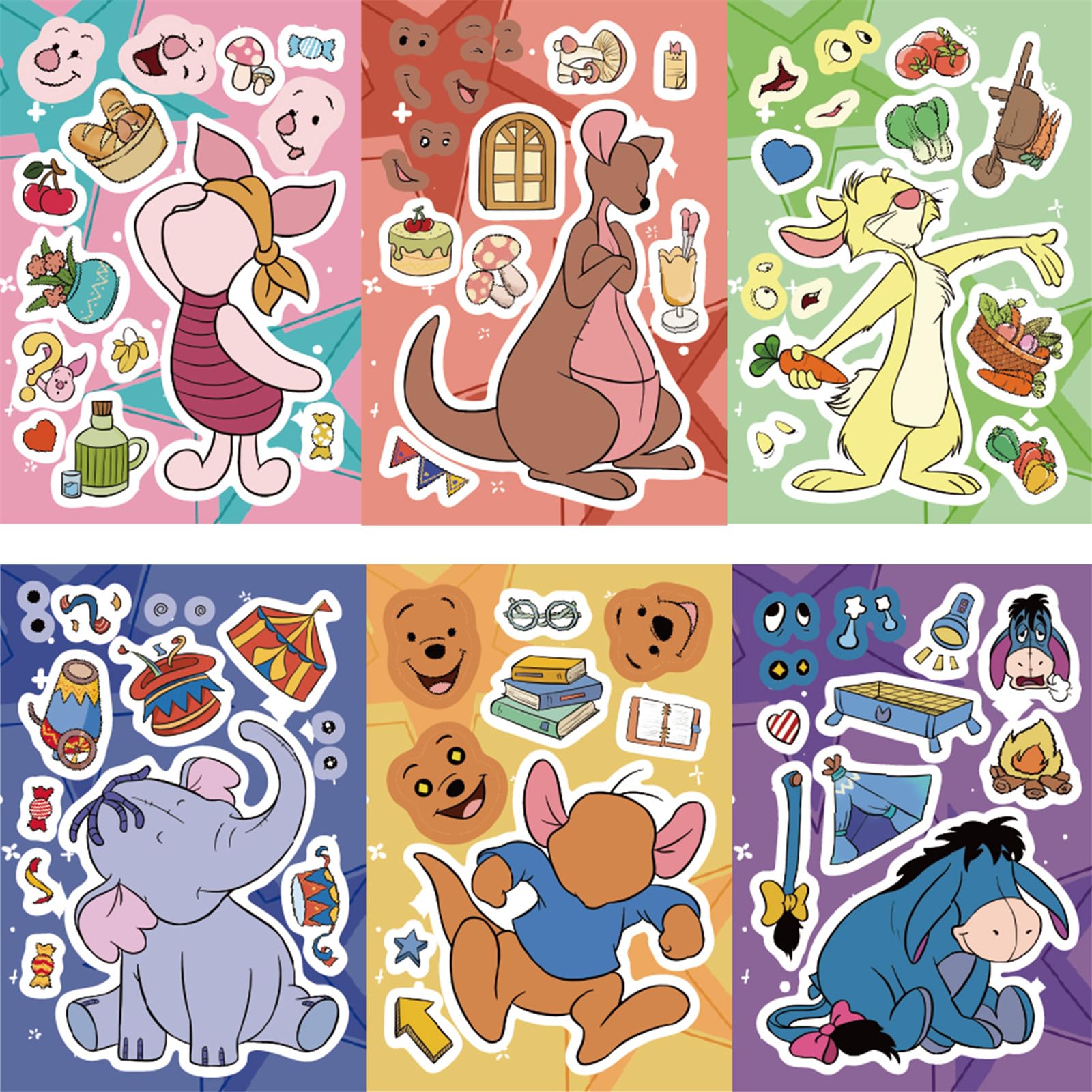 jjlin Winnie the Pooh stickers as party favors and DIY decor.
