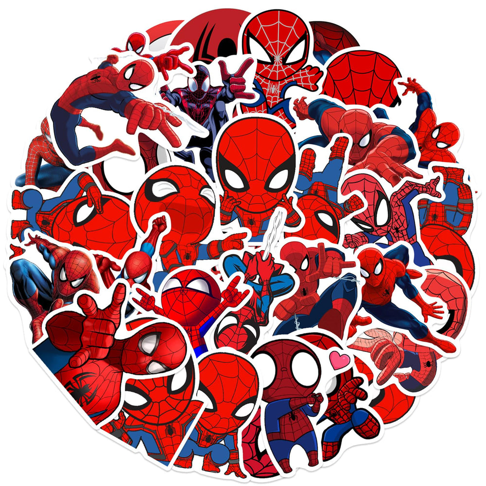 JJLIN Spiderman stickers on a laptop for vibrant daily customization