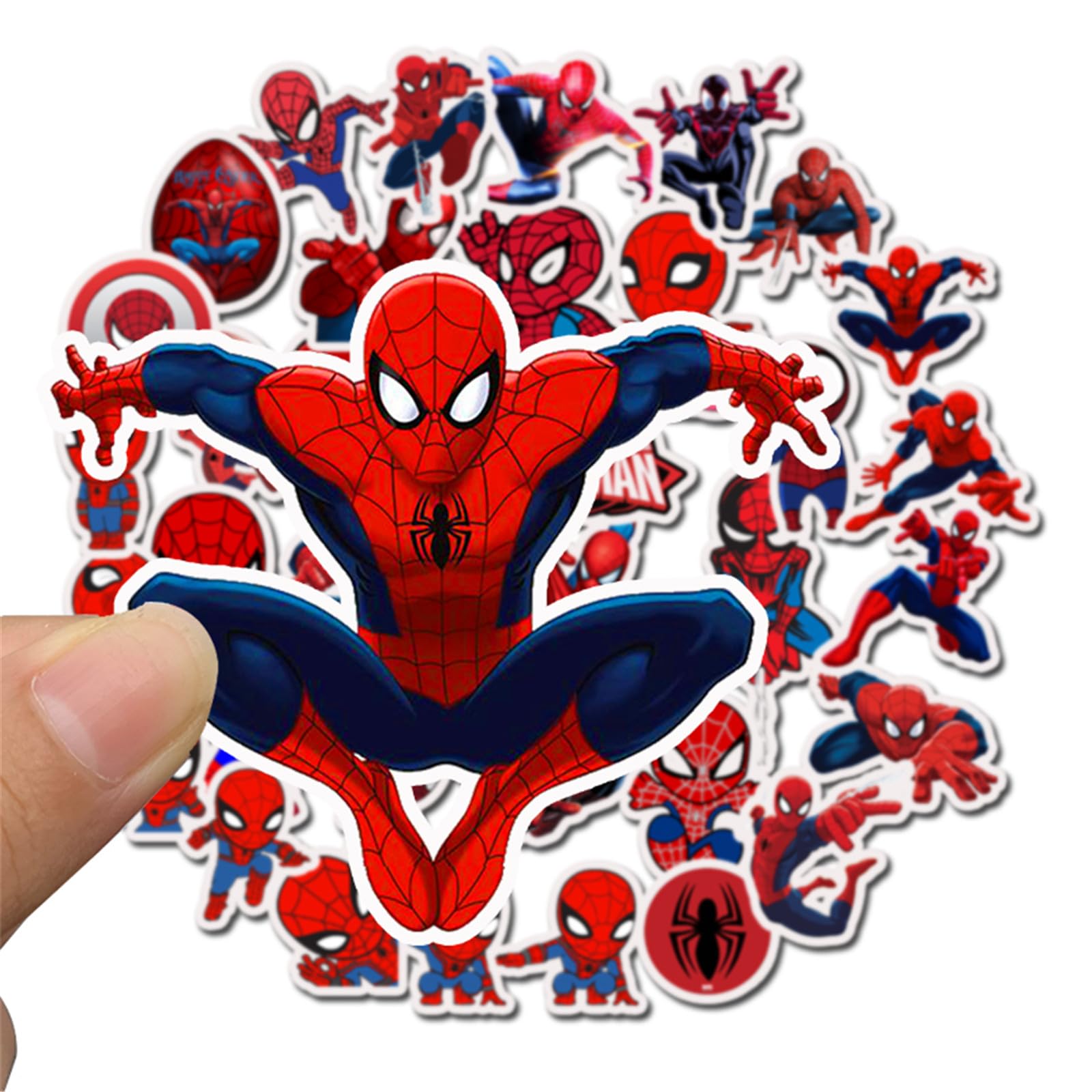 JJLIN Spiderman stickers on skateboard offer durable, residue-free adhesion