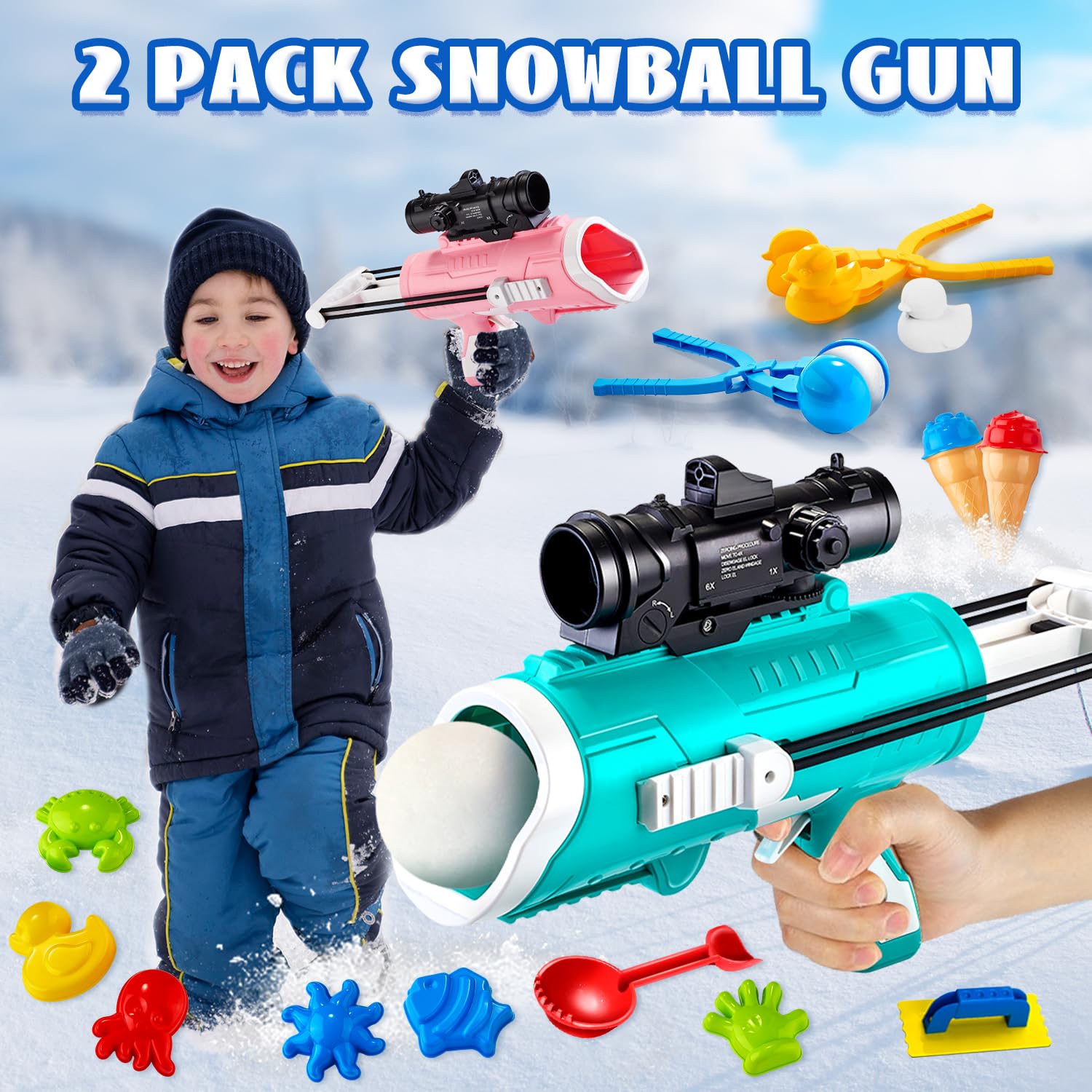 JJRAP round snowball maker produces smooth spheres for fun battles
