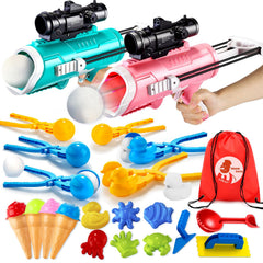 JJRAP snowball launcher in action for quick, controlled outdoor play