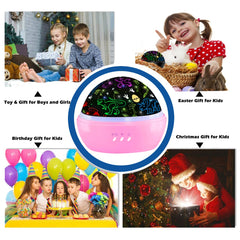 JKGIFTS 16-color projection lamp creates colorful dinosaur scenes