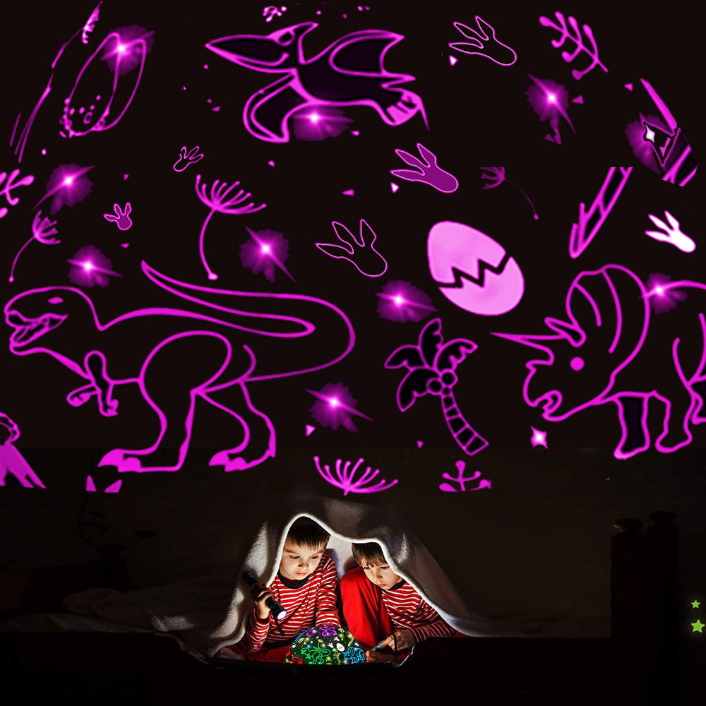 JKGIFTS dinosaur light powered by batteries or USB for flexible placement