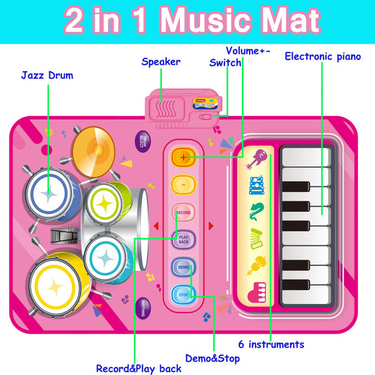 JKGIFTS Montessori musical toy for toddlers enhances hand-eye coordination and creativity