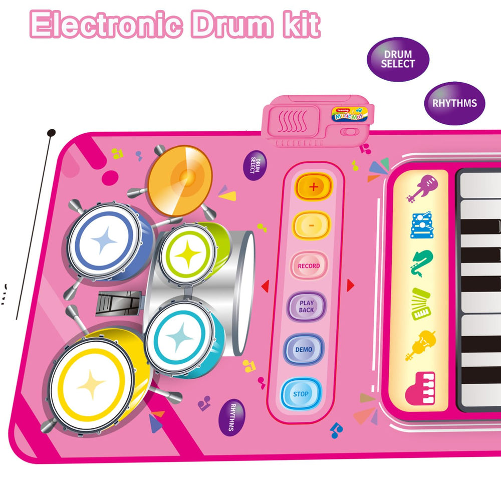 JKGIFTS portable foldable music mat for indoor or outdoor play sessions