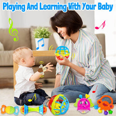 JKHEPL bright-colors-beads-shake engaging sensory stimulation during play