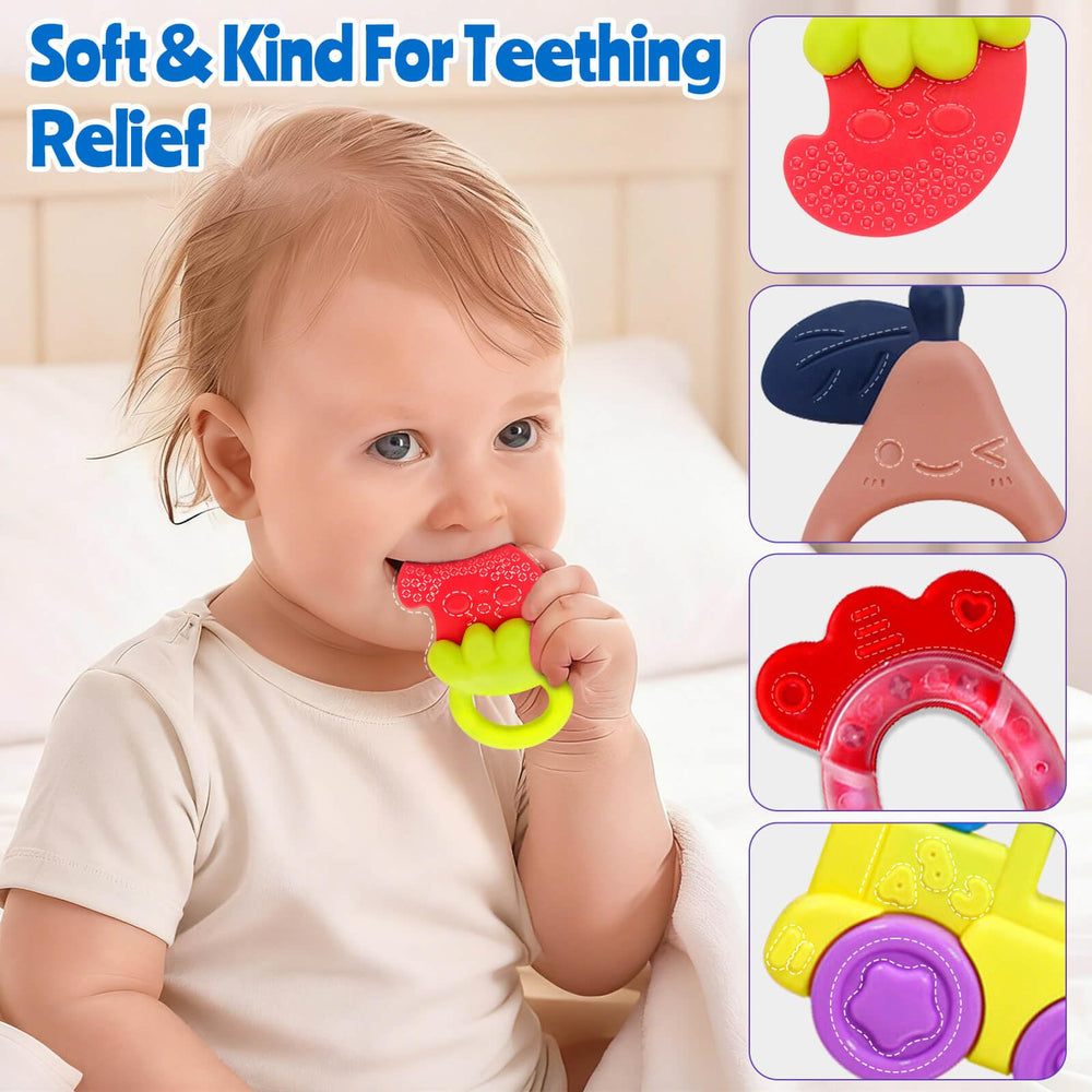 JKHEPL teether offers soft texture for safe teething