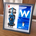 JKZUZU display frame close-up shows crystal-like acrylic for elegant display.