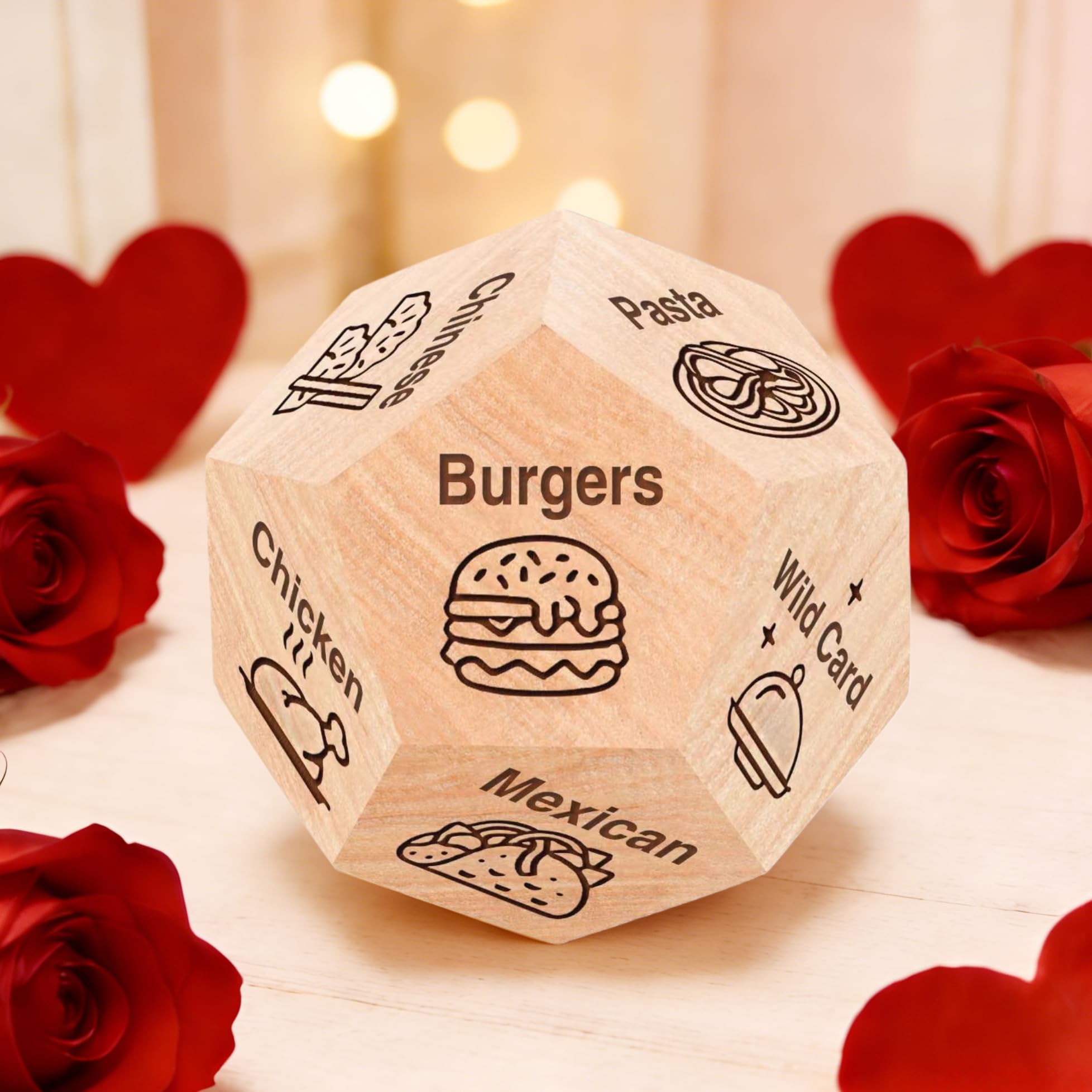 JLBLNHW food decision dice showing pizza option for date night