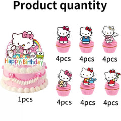 Jlemon kawaii cat cupcake toppers small toppers 01 add festive flair to cupcakes.