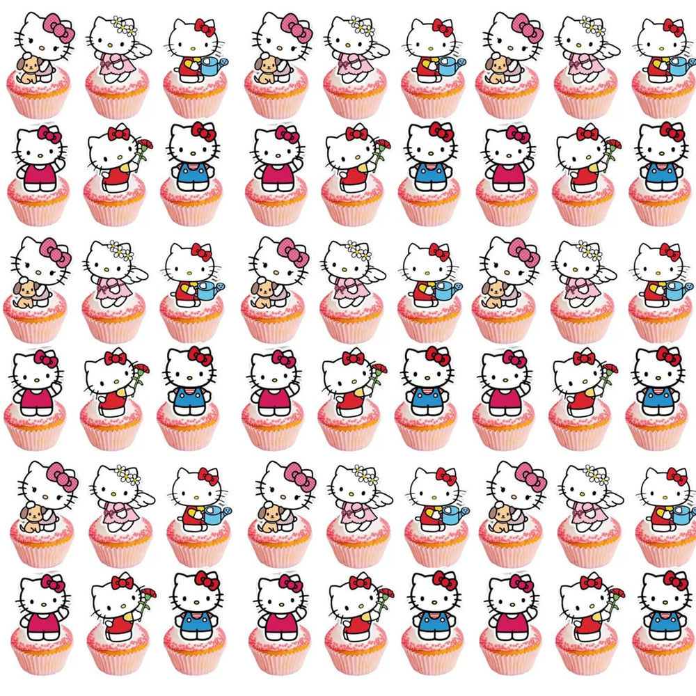Jlemon kawaii cat toppers small toppers 06 are perfect for cupcakes.