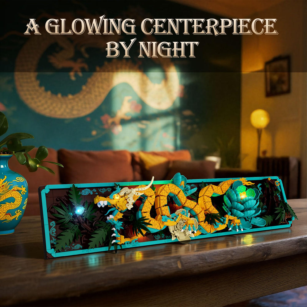 JMBricklayer Dragon tiles lotus light adds depth to the display