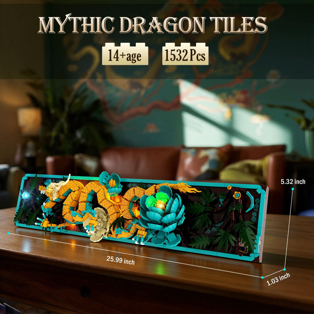 JMBricklayer Dragon tiles pearl detail highlighted by glow