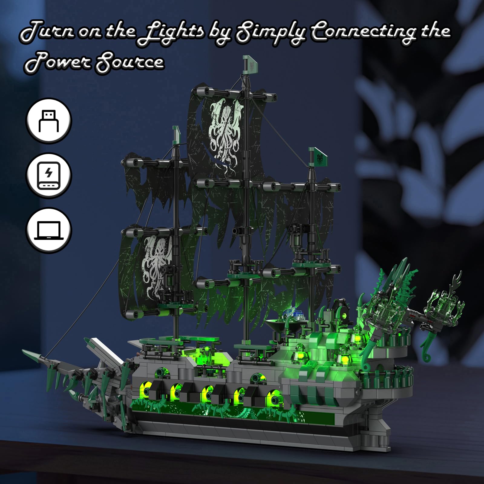 JMBricklayer glow stickers provide glow-in-the-dark accents for dramatic display