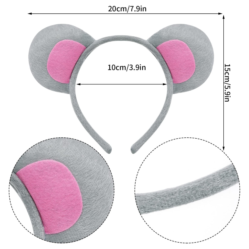 Jmkcoz mouse gray bowtie demonstrates easy-accessory for playful costumes