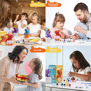 JMMICO Gift-ready dragon crafts kit ideal for birthdays and holidays.