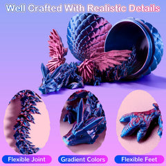 JMMICO gradient-color dragon eggs showcase smooth transitions for desk decor.