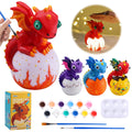 JMMICO Paint Your Own Dragon Lamp Kit with dragon wings for imaginative play.