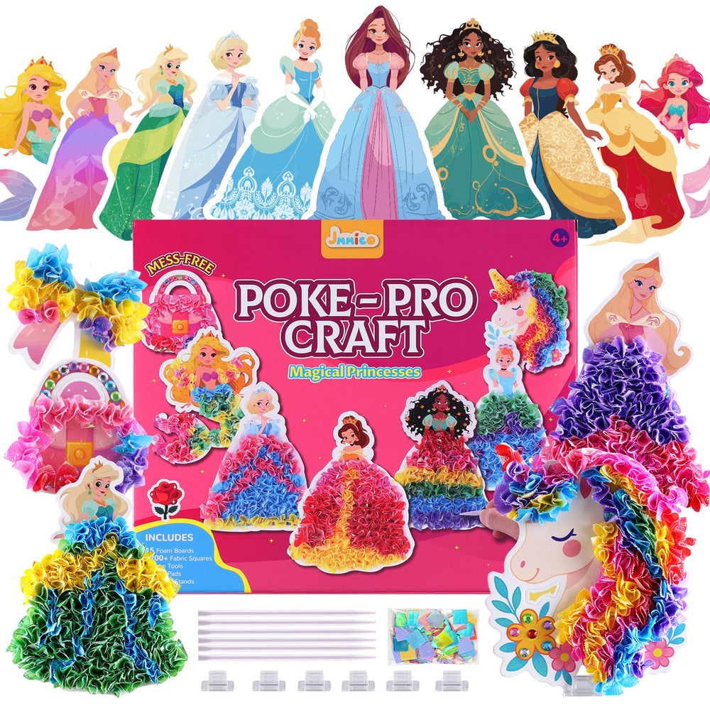 JMMICO Poke Art princess designs come to life for imaginative dress crafting.