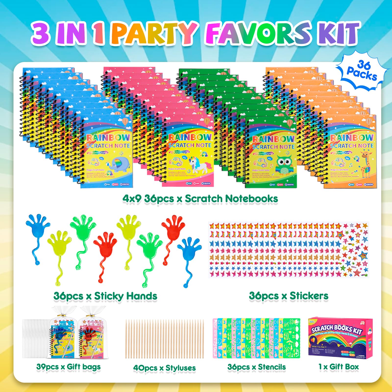 JMMICO stretchy hands offer tactile fun without mess.