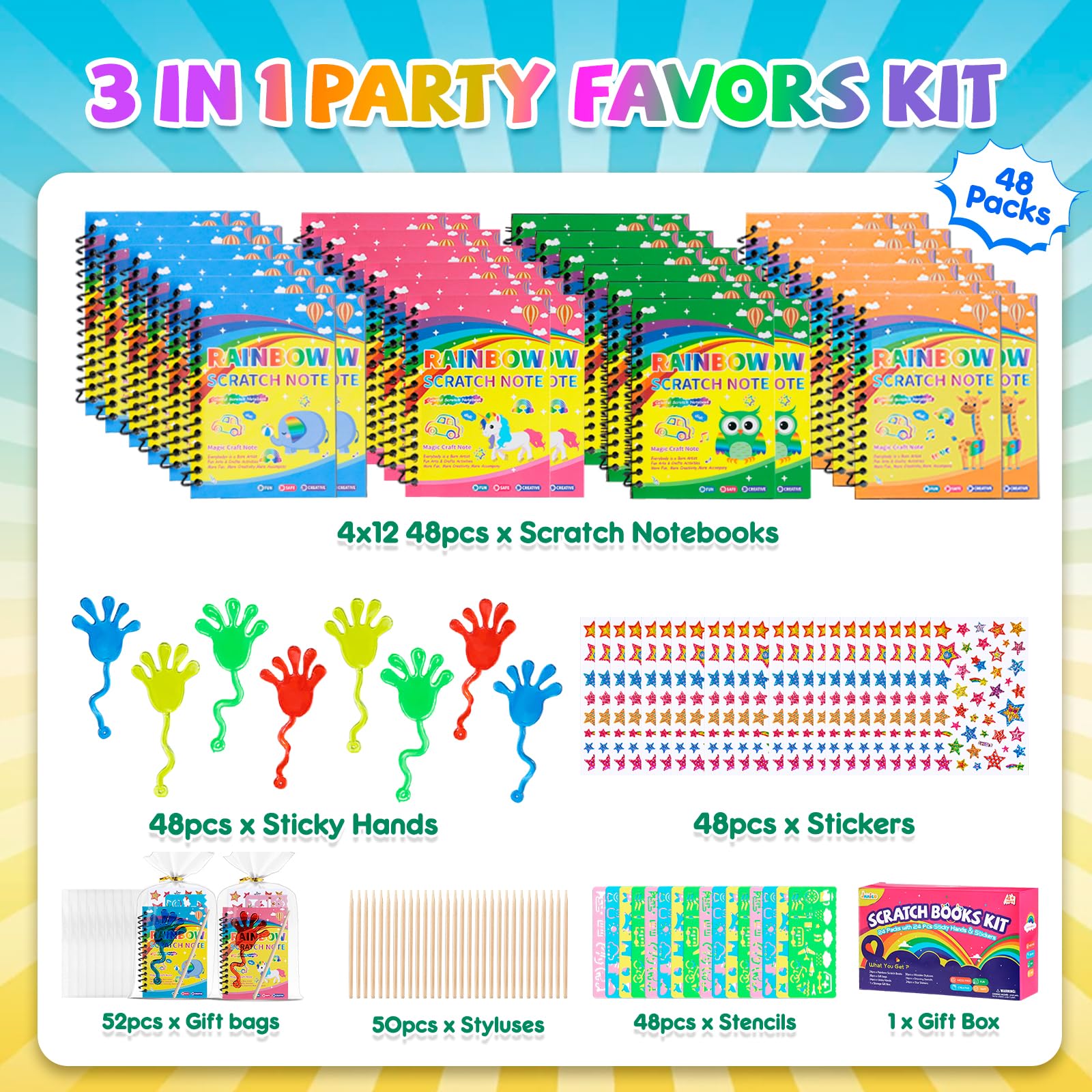 JMMICO stretchy hands provide tactile, mess-free fun