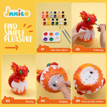 JMMICO Tap-to-light feature demonstrated for easy color-changing night light.