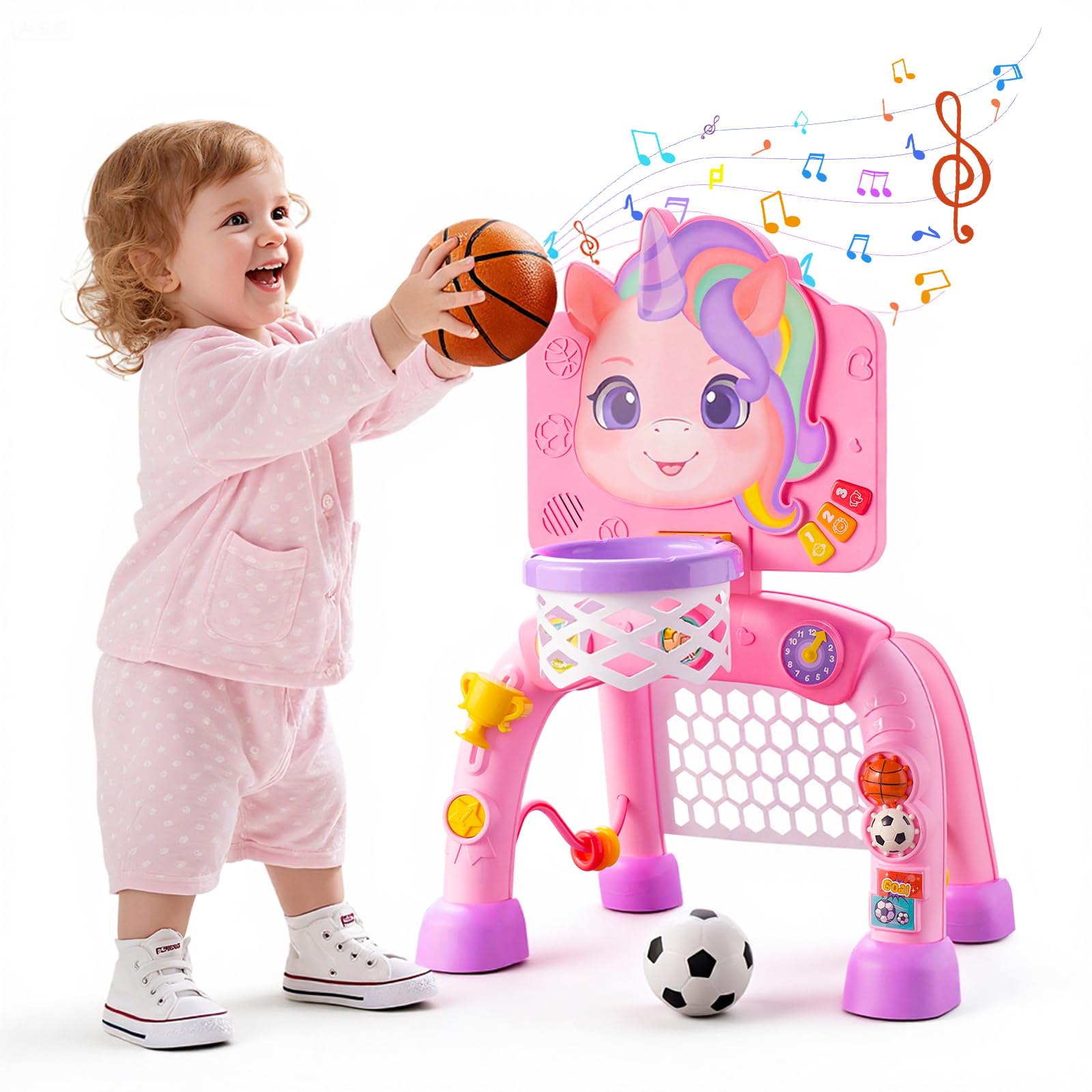 JMMICO toddler sports center anti-slip base keeps play stable