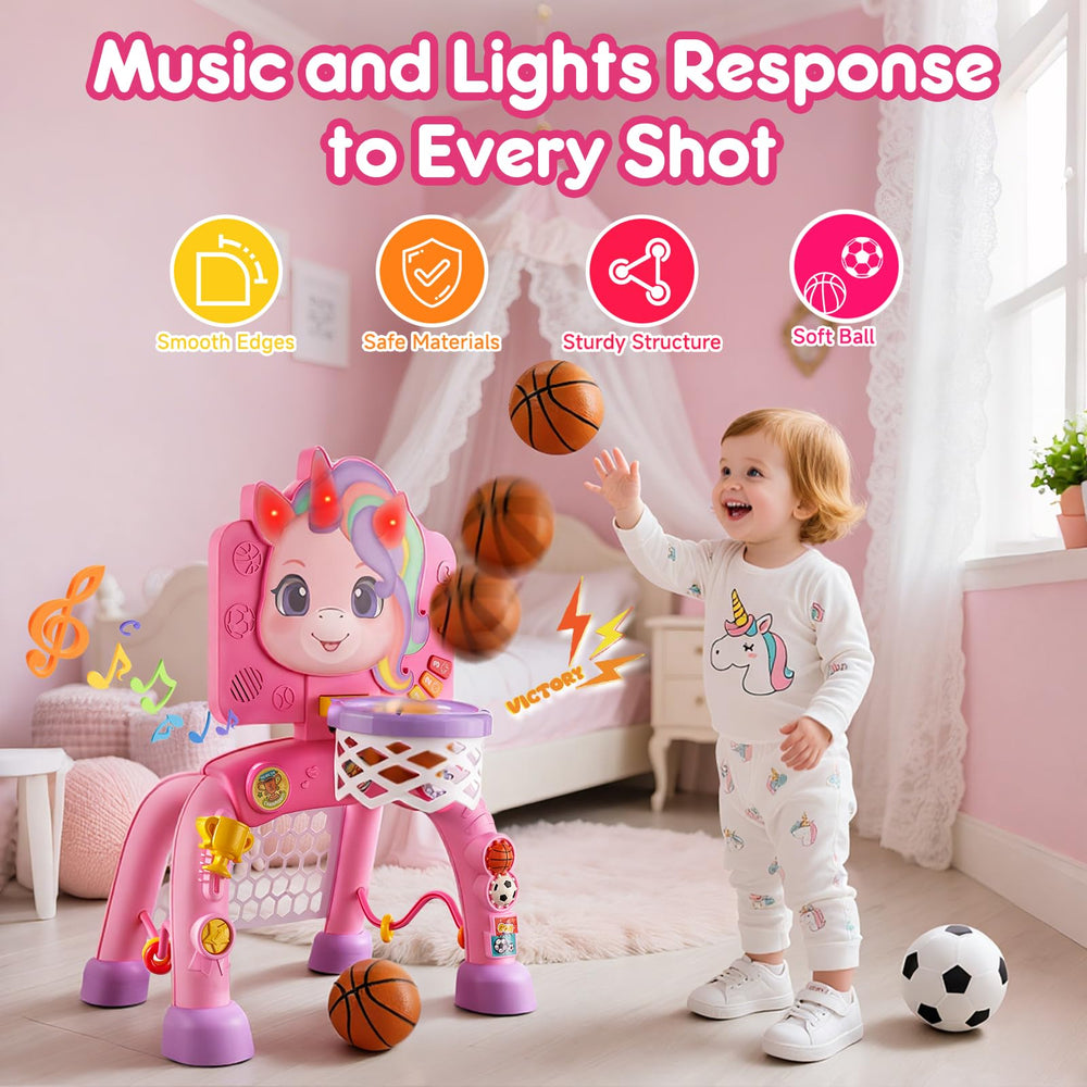 JMMICO toddler sports center music buttons illuminate playful sound responses