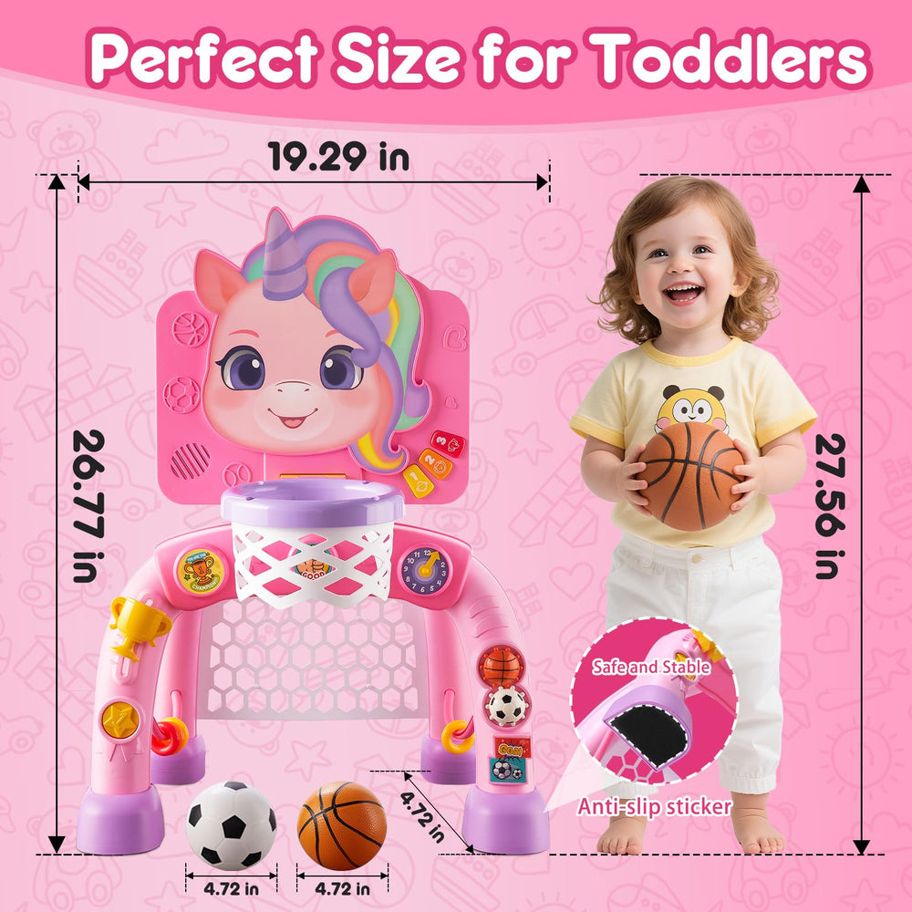 JMMICO toddler sports center trophy slider adds goal-oriented play