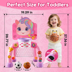 JMMICO toddler sports center trophy slider adds goal-oriented play