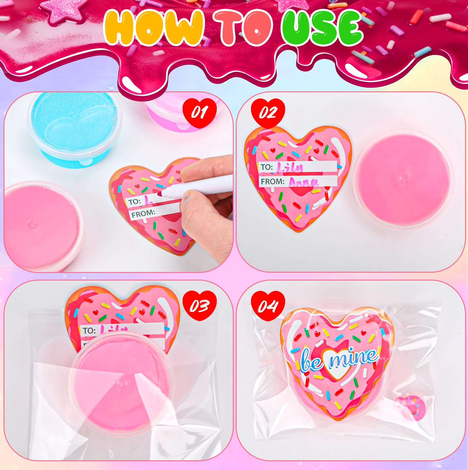 JMUQ crystal slime variant with shimmering particles for sensory play.