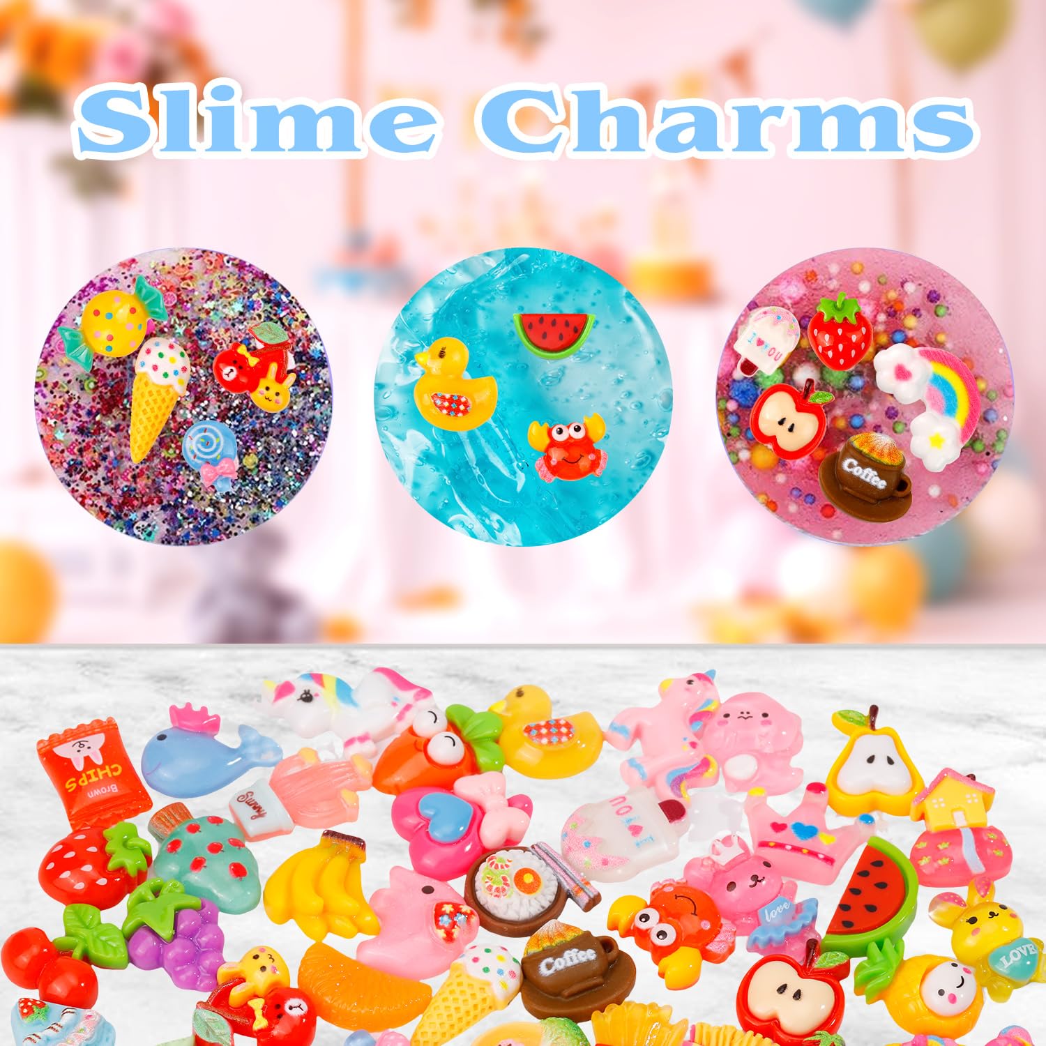 JMUQ foam balls add texture and bounce to slime