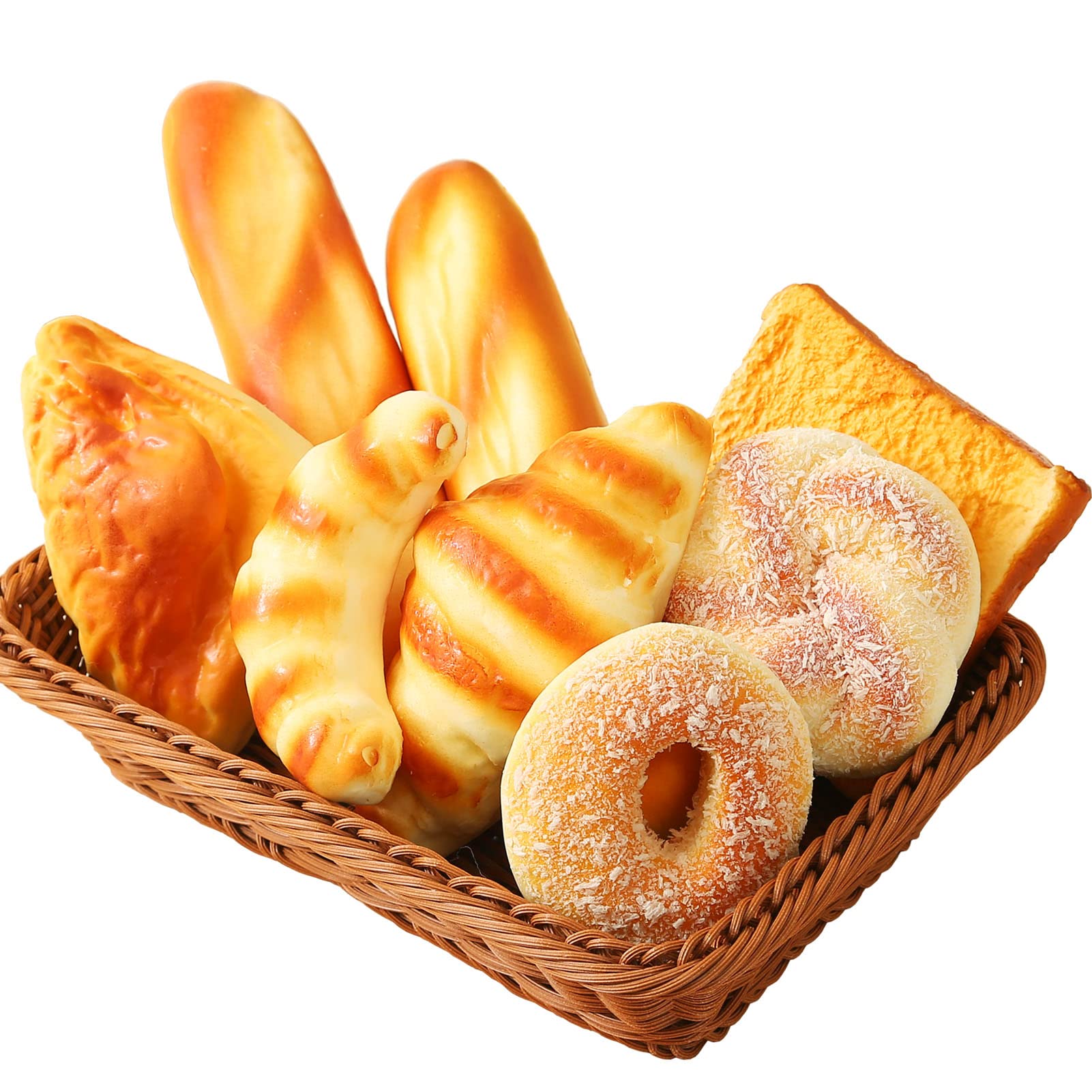 Joeabor artificial croissant prop for convincing bakery display and staging.