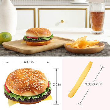Joeabor artificial fries on display offer practical, mess-free decoration for various settings.