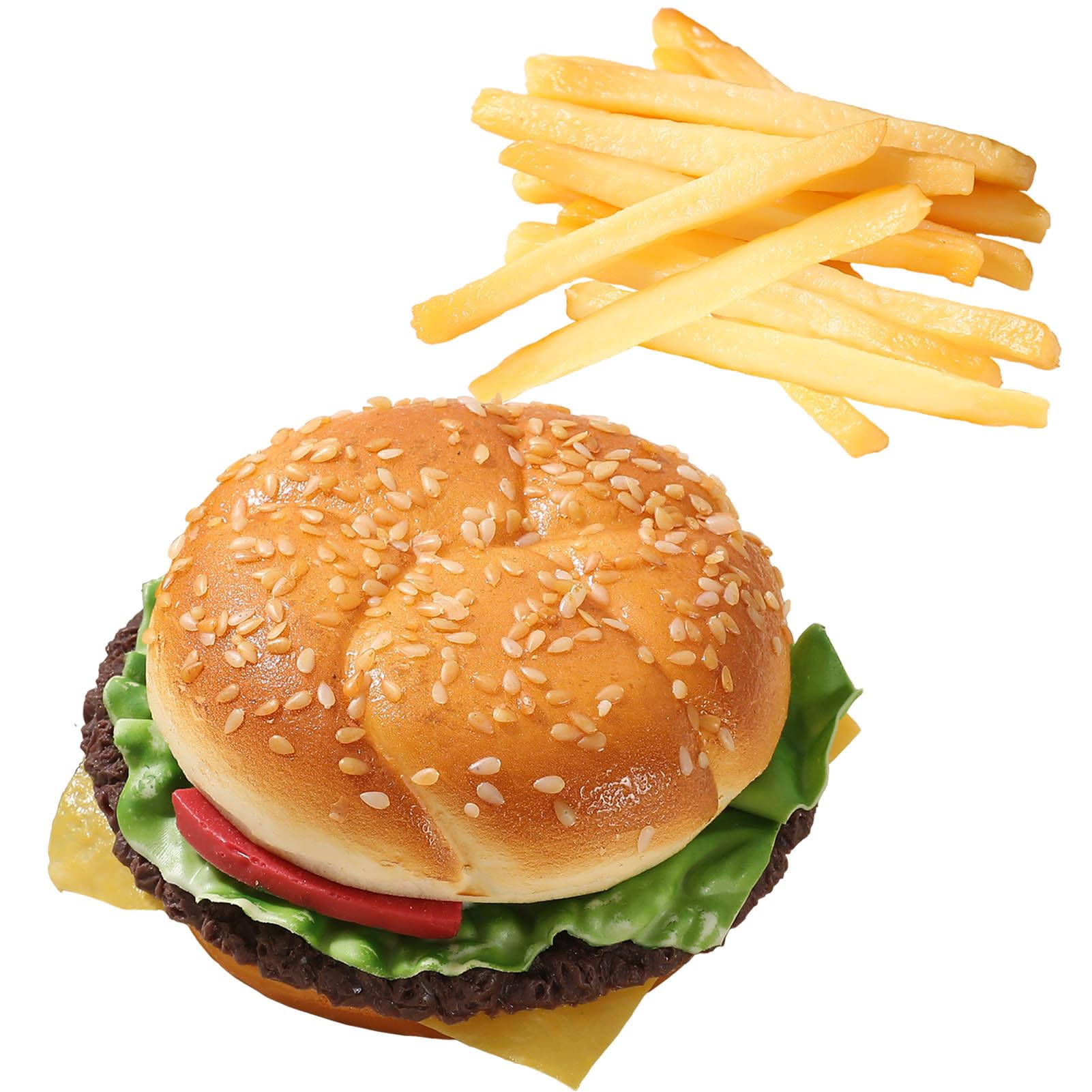 Joeabor artificial hamburger on display boosts shop decor with lifelike realism.