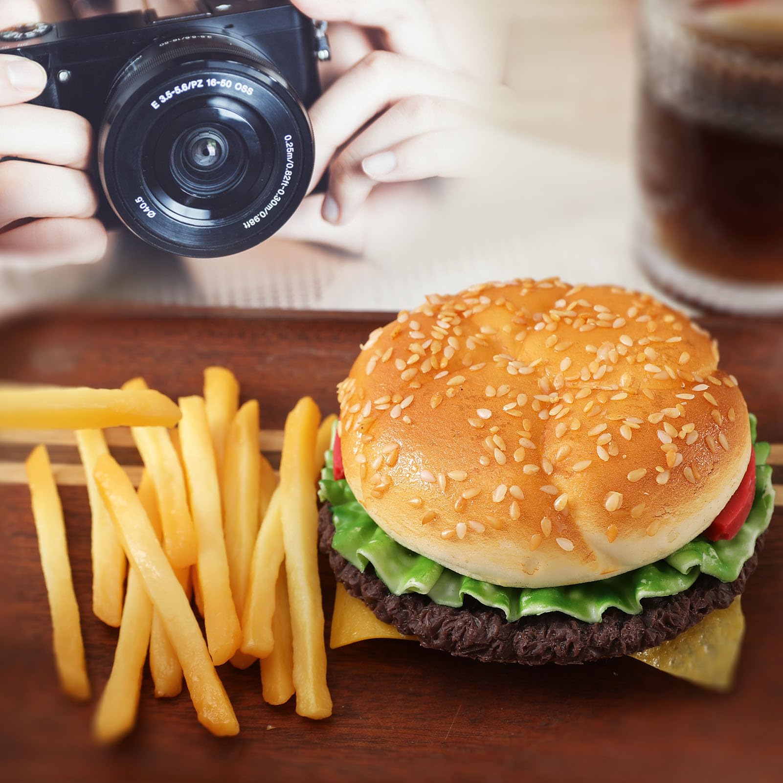 Decorative fake food from Joeabor complements model rooms and seasonal displays.