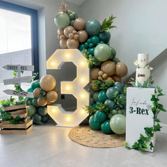 Jobkoo 10-inch dark brown balloons complement rustic decor themes and arch designs.