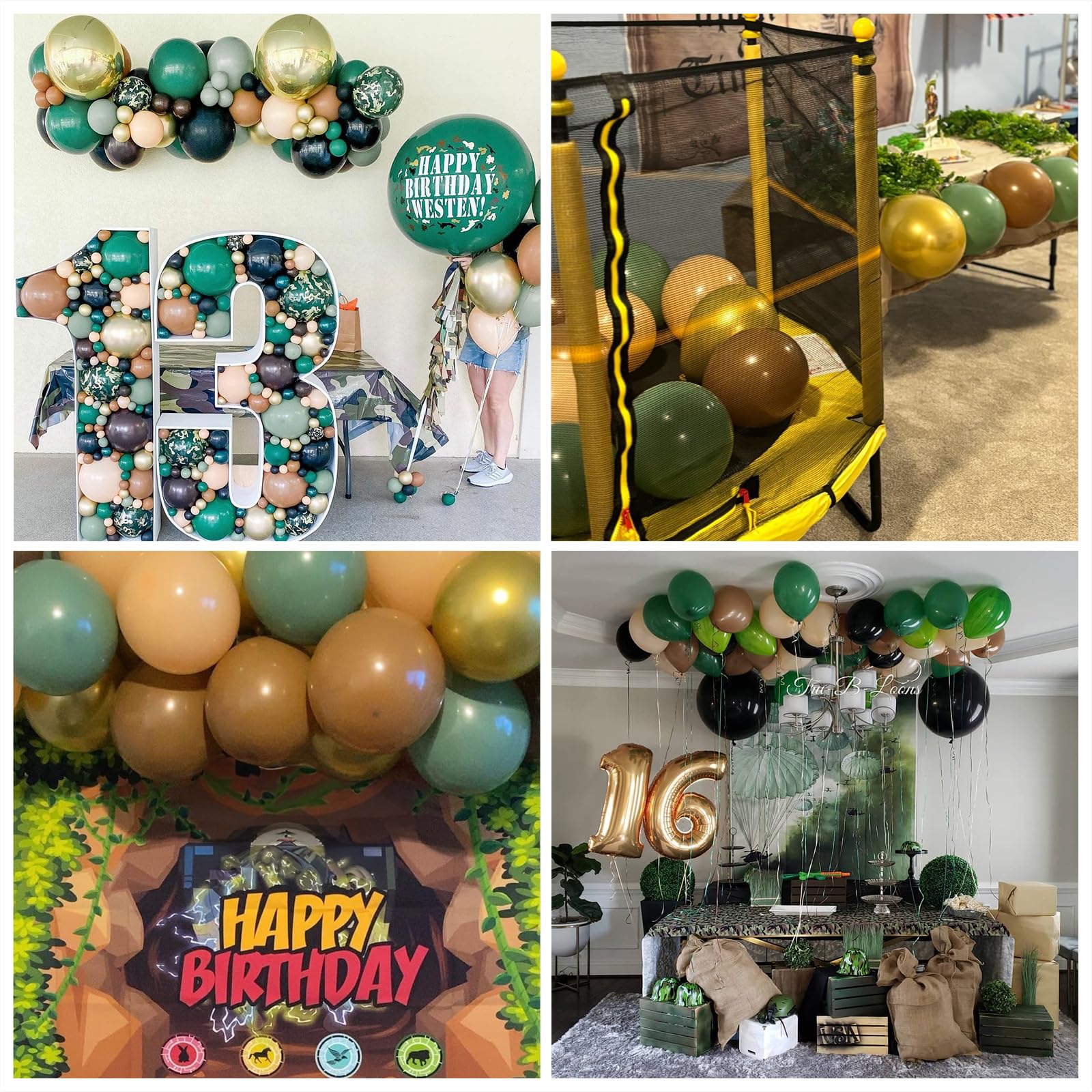 Jobkoo 12-inch metallic gold balloons add a touch of luxury to celebrations.