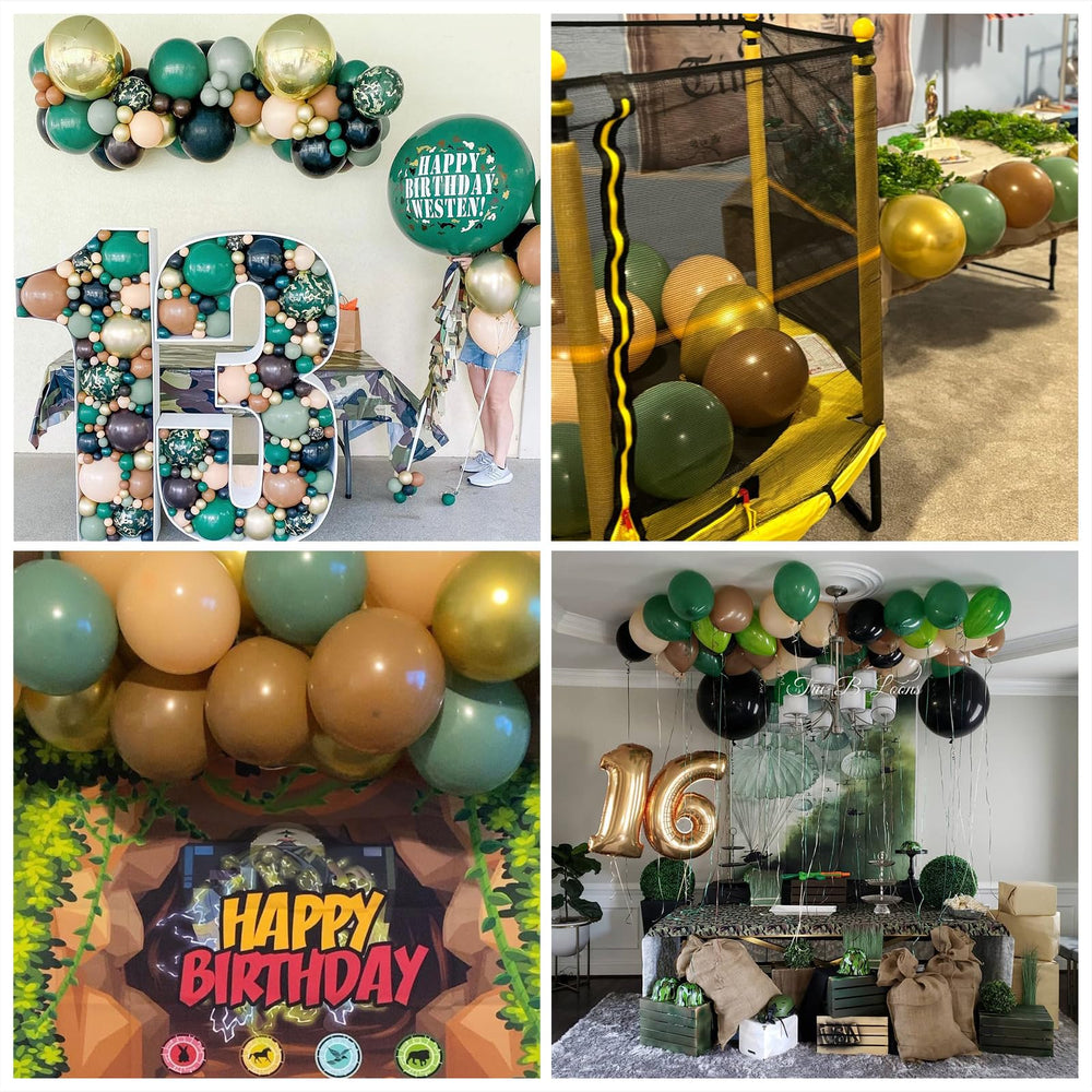 Jobkoo 12-inch metallic gold balloons add a touch of luxury to celebrations.