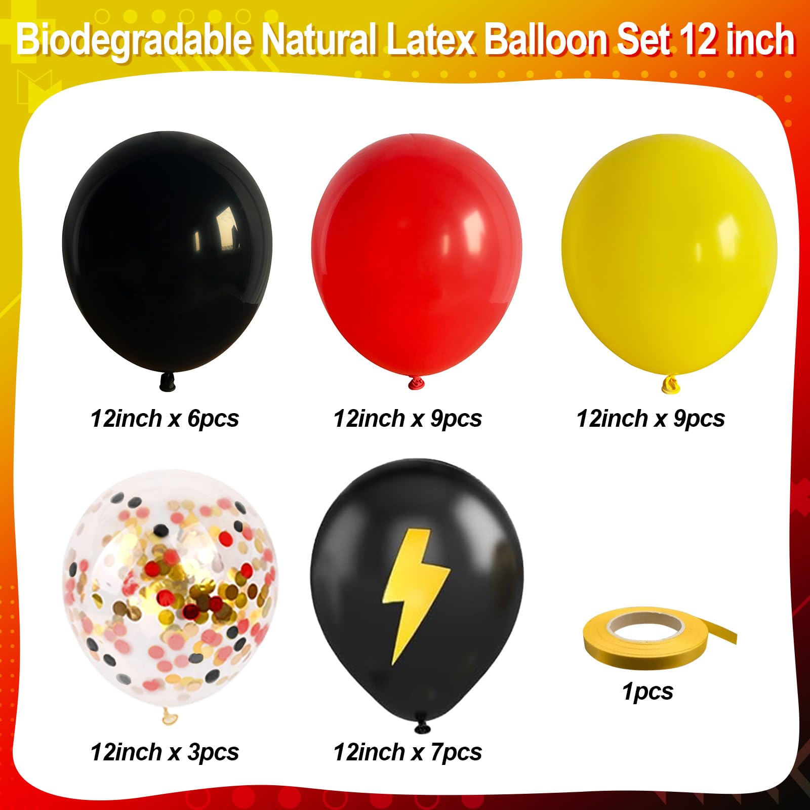 Jobkoo black latex balloons provide bold foundation for stylish party arrangements.
