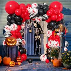 Jobkoo Halloween Arch Assembly step-by-step visuals guide quick setup and minimal fuss