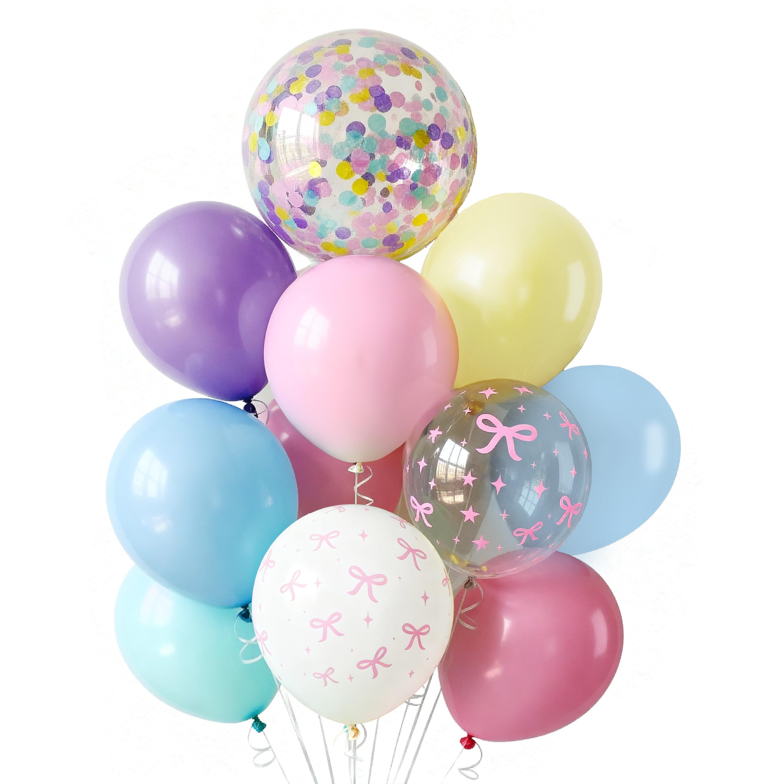 Jobkoo clear with bow print balloons 12in crystal decorative touch