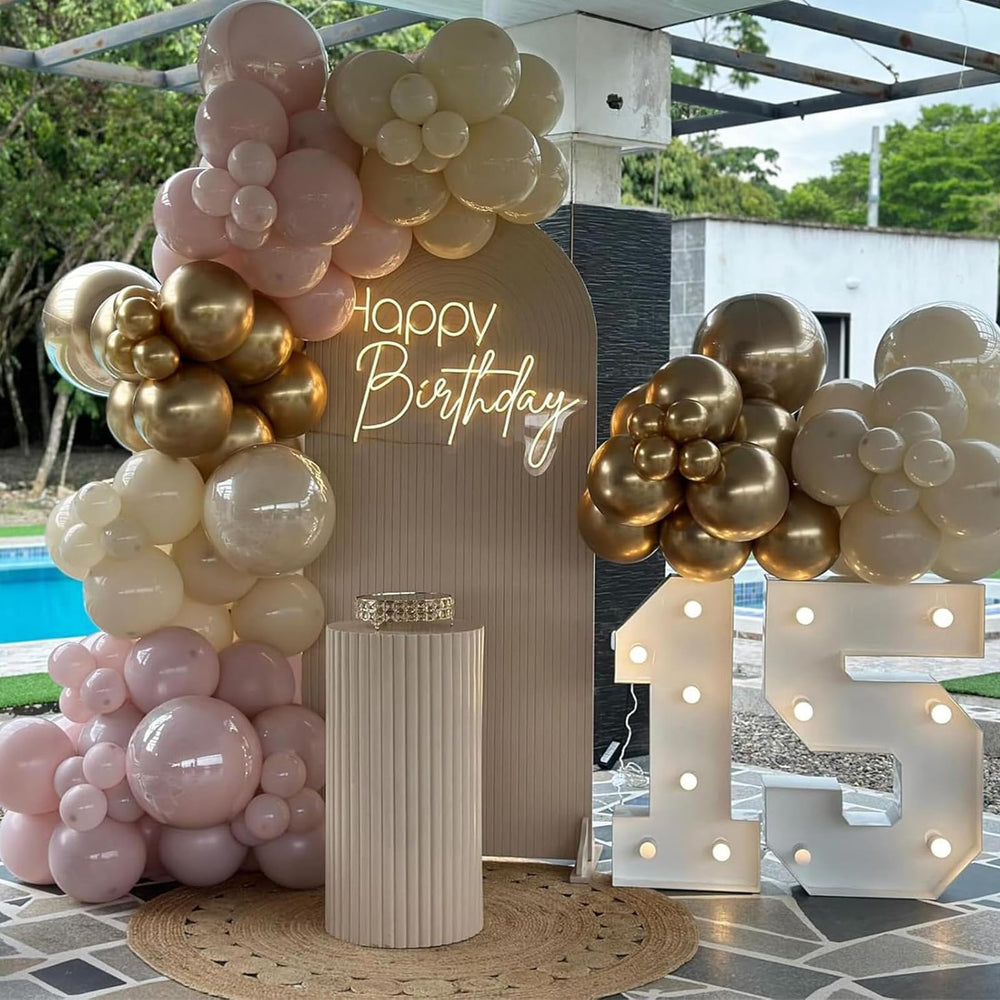 Jobkoo pink 10 inch balloons versatile for garlands and centerpieces