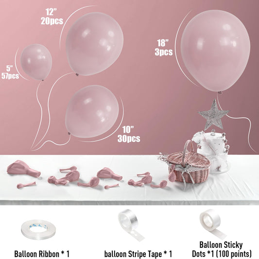 Jobkoo pink 12 inch balloons ideal for baby showers and decor accents