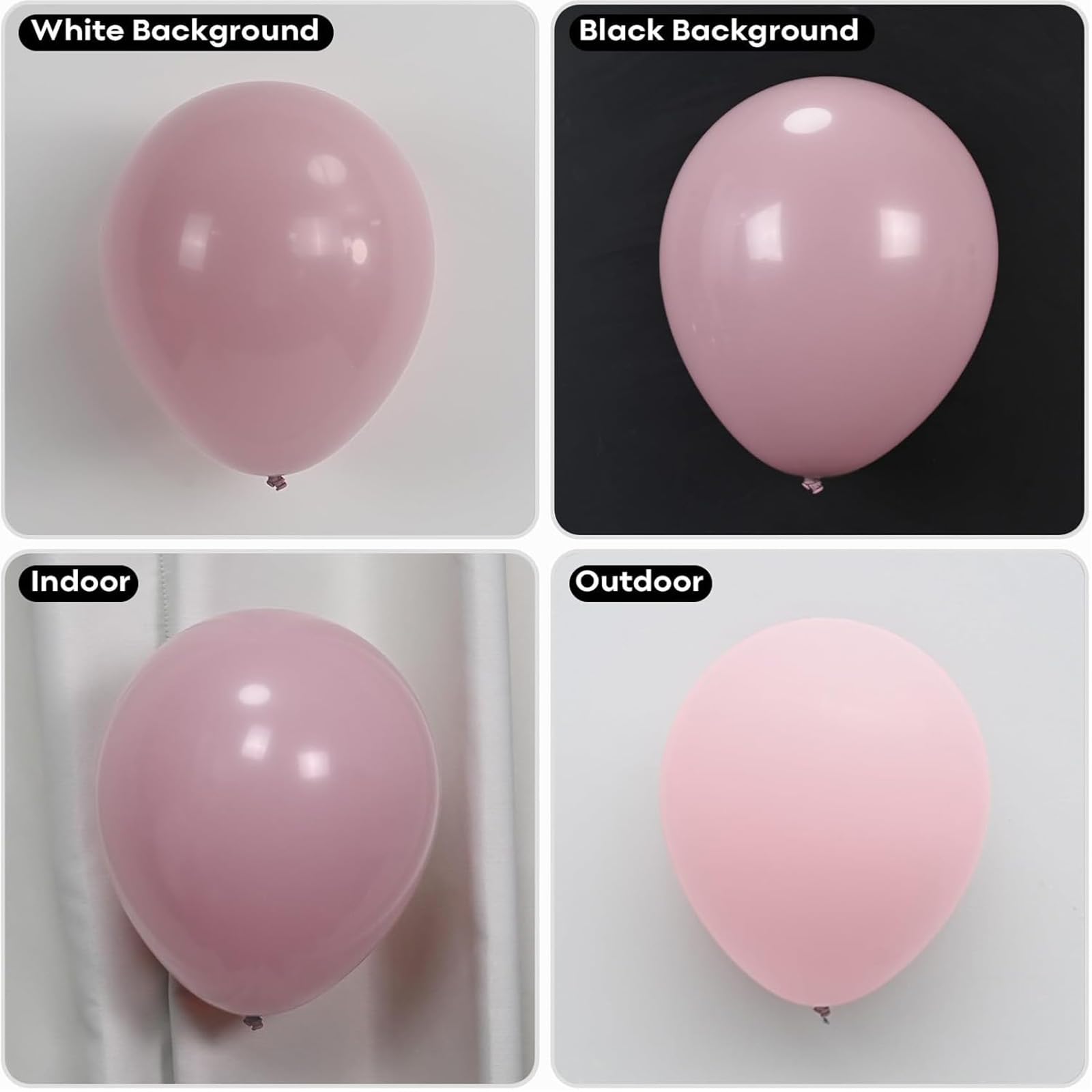 Jobkoo pink 5 inch balloons small accents to add texture