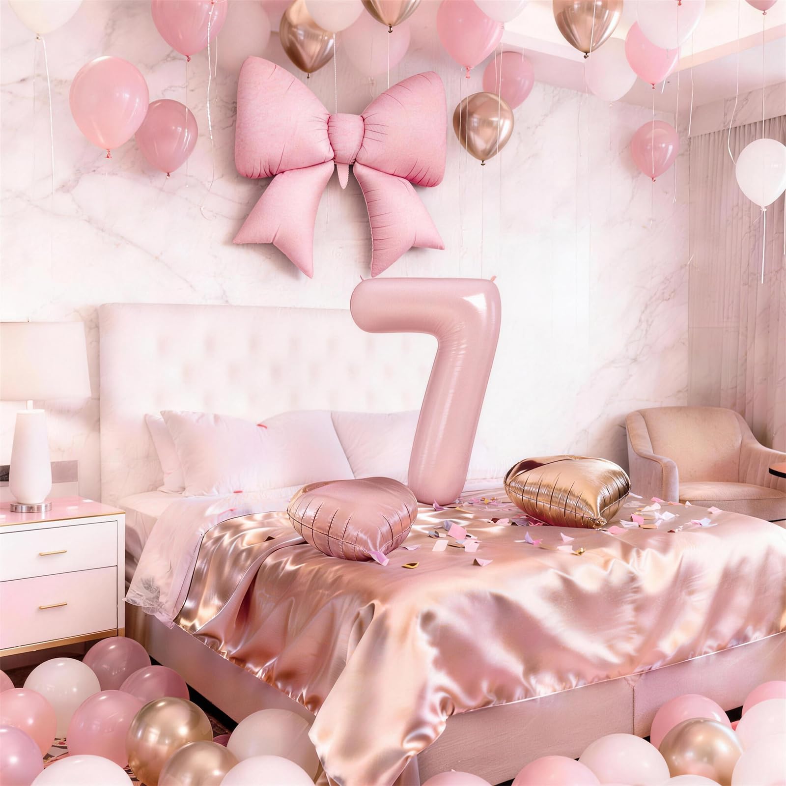 Jobkoo Pink Heart balloon 18 inch enhances girly decor