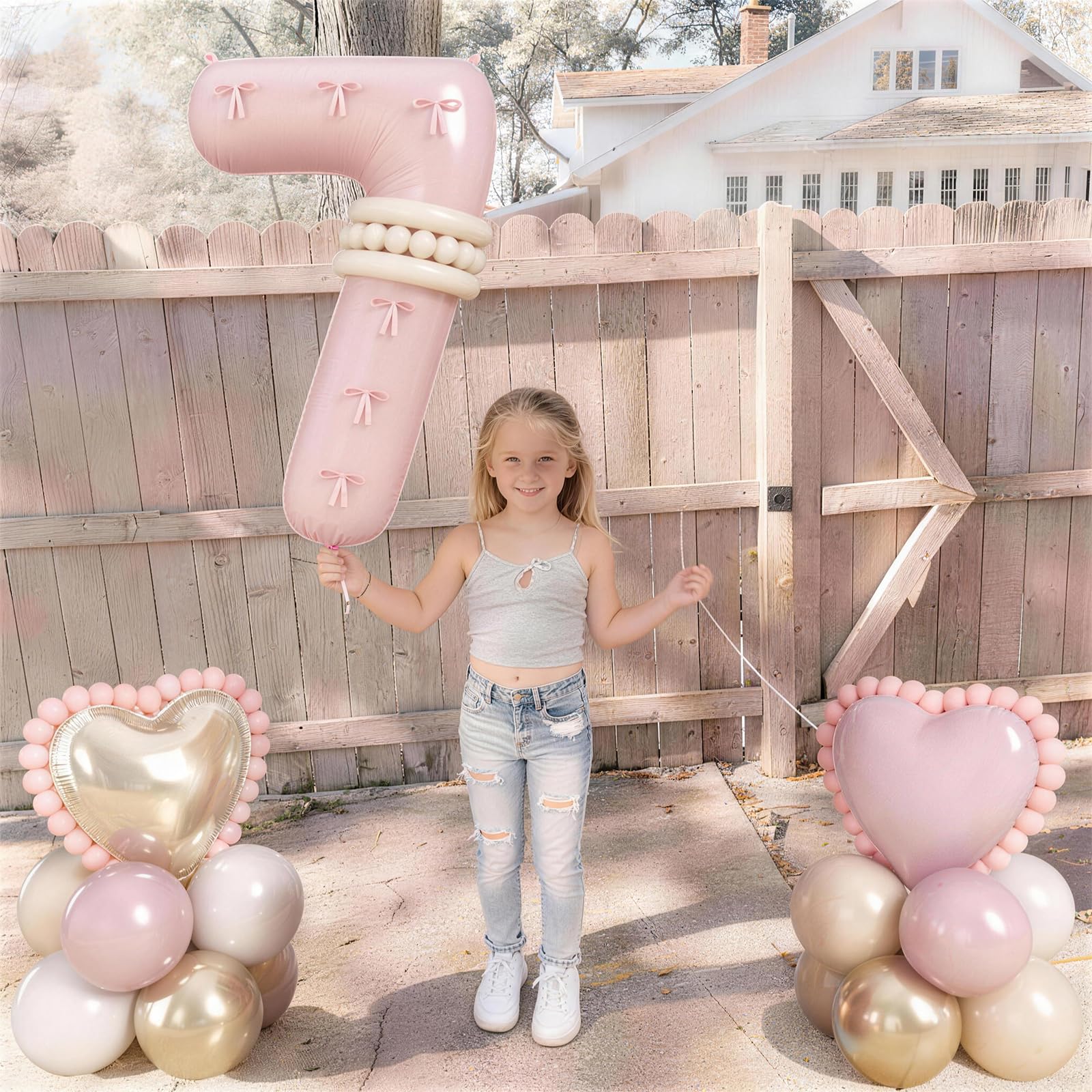 Jobkoo Pink Long balloons 5 pcs great for long garlands