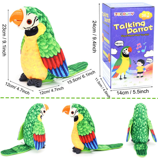 JOCOUNY interactive parrot wings fluttering during play