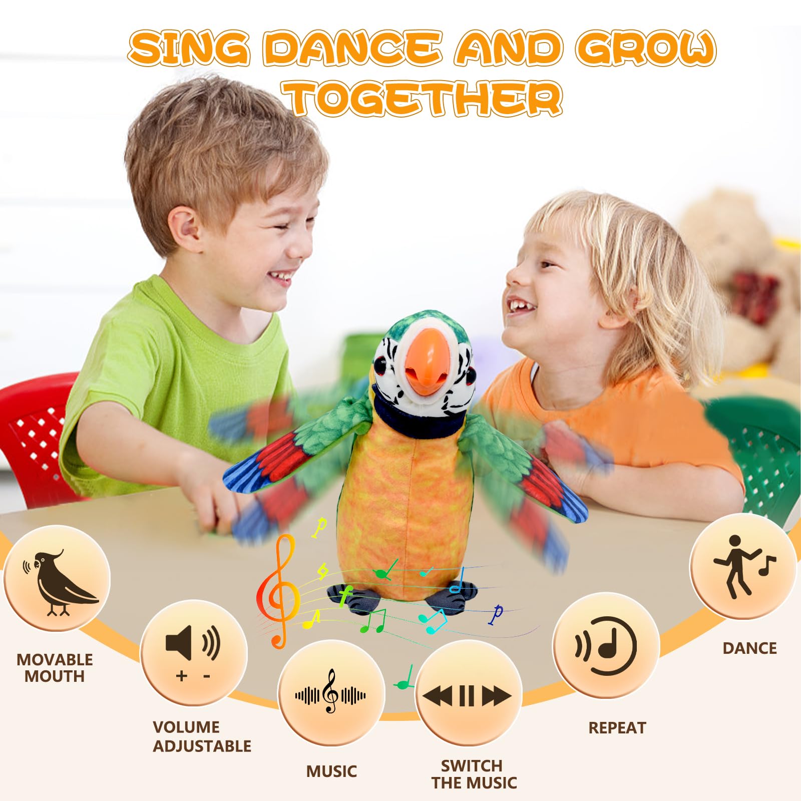JOCOUNY language learning parrot for early speech support