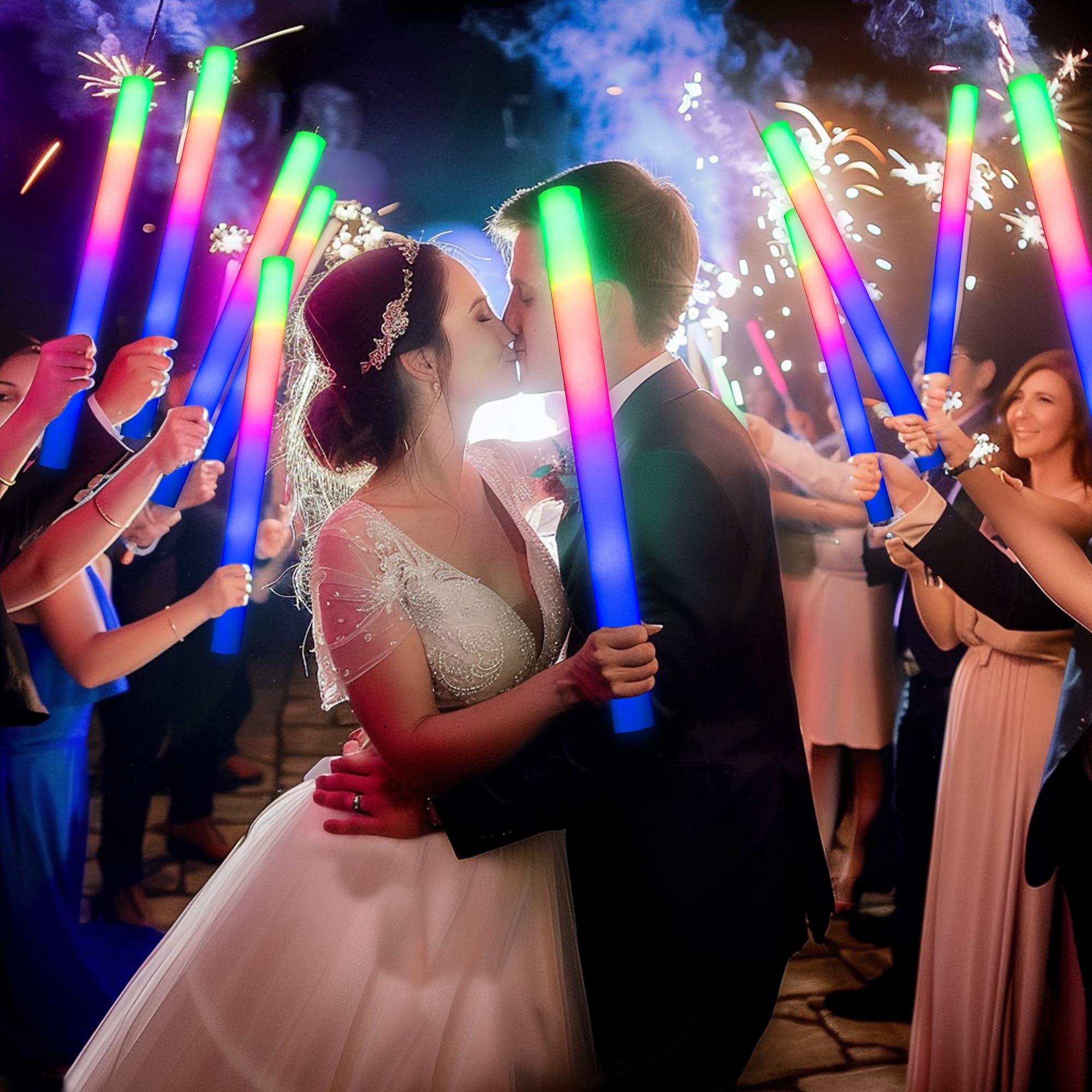 JODOUEEIR white light-up foam stick for concerts and receptions